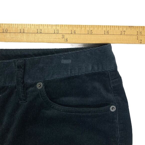 Vineyard Vines Pants Womens 10 Black Corduroy High Waisted Skinny Ankle Casual - Picture 9 of 14